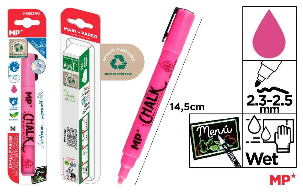 MARQUEUR CRAIE LIQUIDE EFFAÇABLE À SEC R