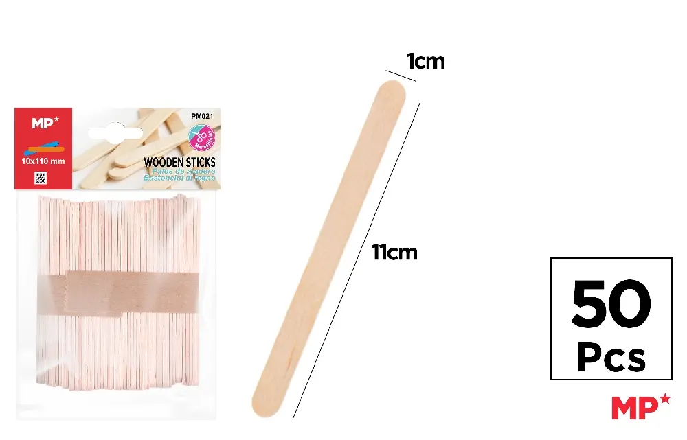 BÂTON EN BOIS 50 Unités.