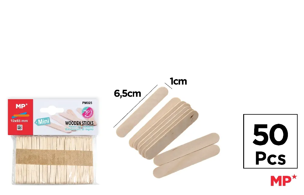 BÂTON EN BOIS 50 Unités.