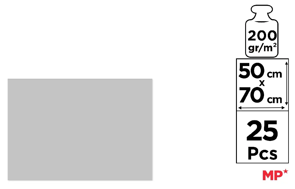 CARTON 50 x 70 cm GRIS