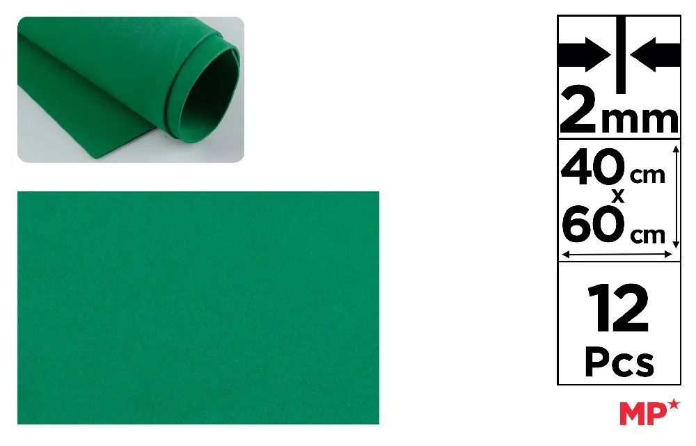 MOUSSE EVA 40 x 60 cm VERT