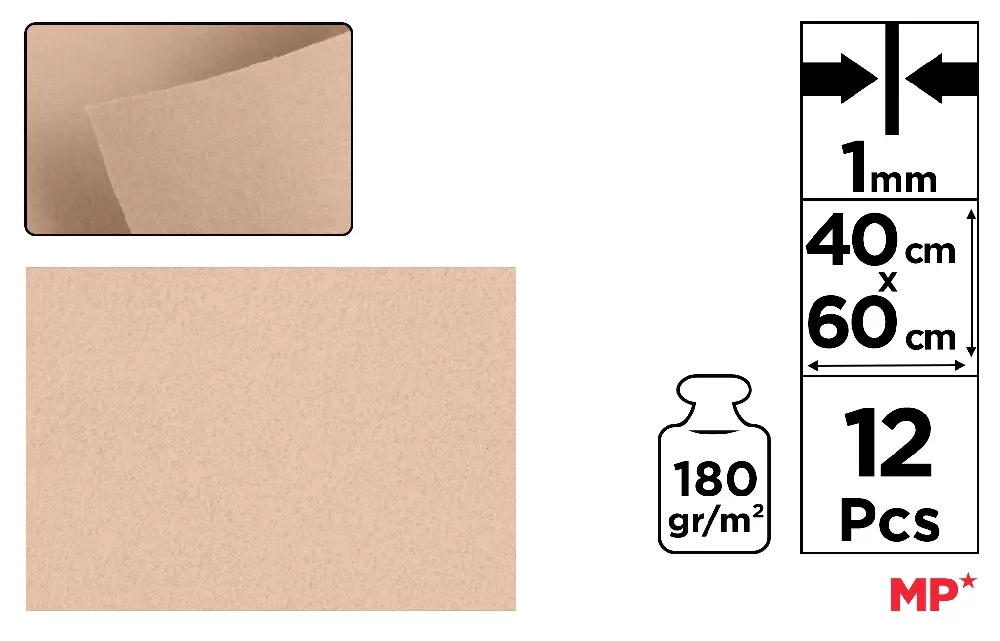 FEUTRINE 40 x 60 cm COULEUR CHAIR