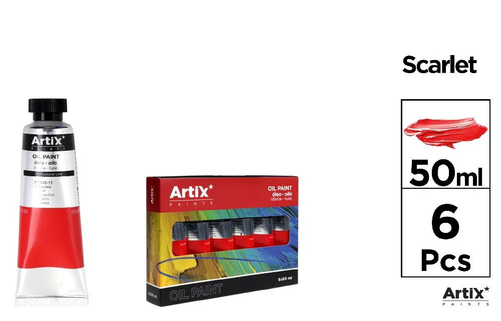 PEINTURE À L HUILE EXPERT 50 ml ÉCARLATE