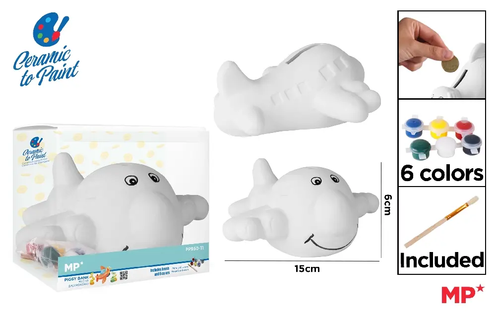 TIRELIRE EN CÉRAMIQUE.