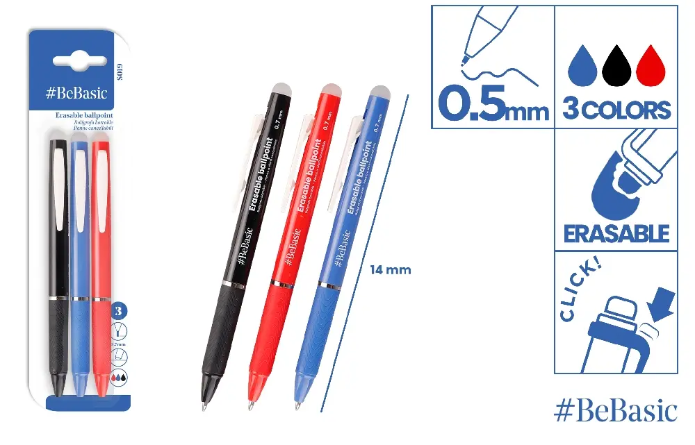 STYLO EFFAÇABLE DANS L’EMBALLAGE