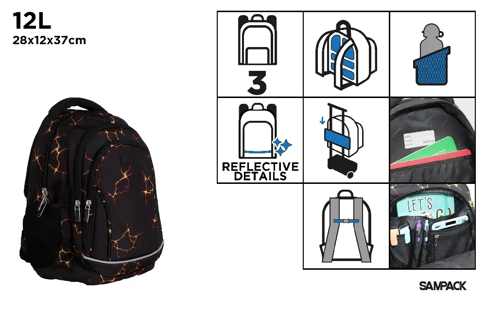 SAC À DOS D’ÉCOLE SAMPACK