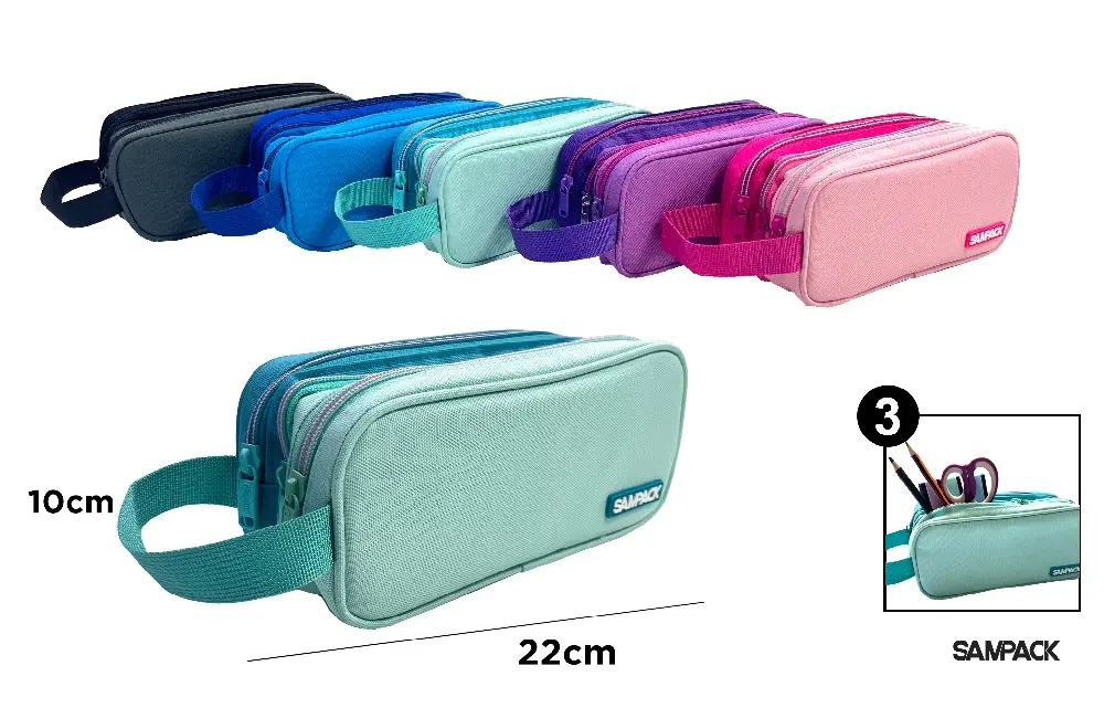 SAMPACK TROUSSE À TROIS FERMETURES ÉCLAI